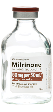 Milrinone Lactate Injection, USP 50 mg per 50 mL